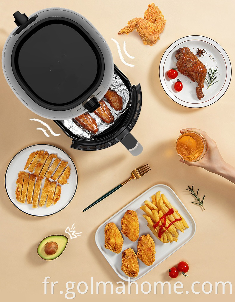 Meilleur cadeau Petit appareil de cuisine Friteuse à air Mini taille Cuisine saine avec friteuses électriques moins grasses